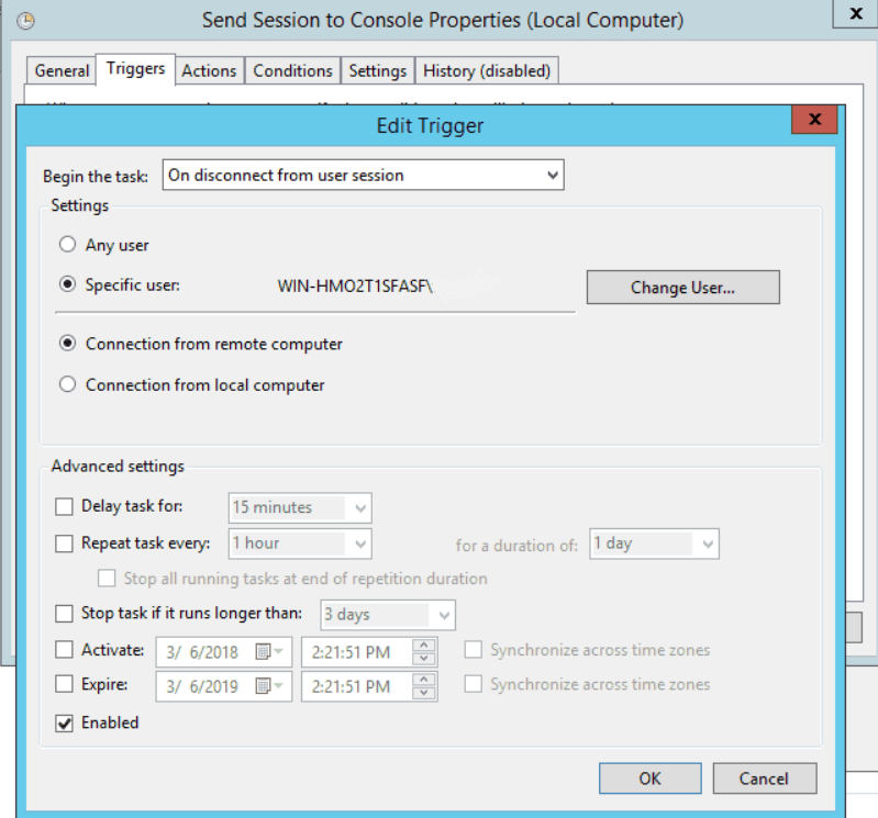 Task Scheduler Trigger